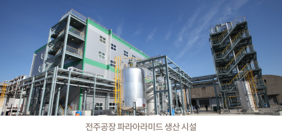 전주공장 파라아라미드 생산 시설